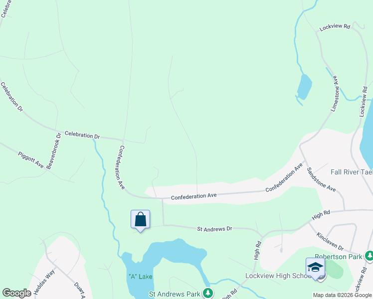 map of restaurants, bars, coffee shops, grocery stores, and more near 1271 Fleetwood Drive in Fall River