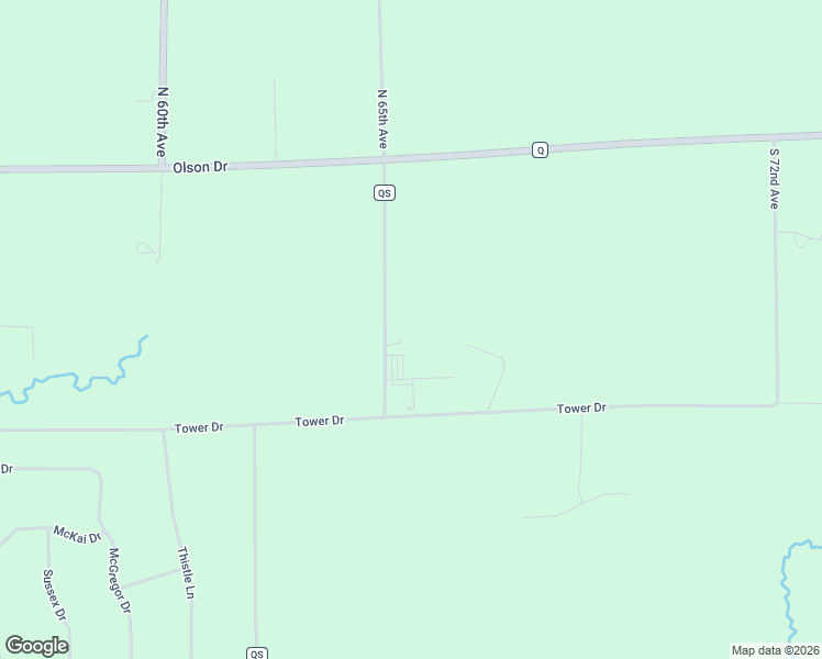 map of restaurants, bars, coffee shops, grocery stores, and more near 1501 County Road QS in Eau Claire