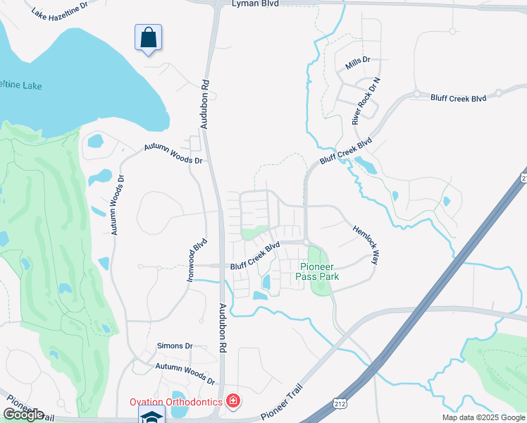 map of restaurants, bars, coffee shops, grocery stores, and more near 9540 Washington Boulevard in Chanhassen
