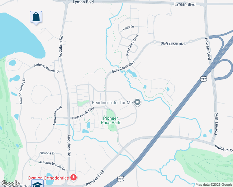 map of restaurants, bars, coffee shops, grocery stores, and more near 1450 Hemlock Way in Chanhassen