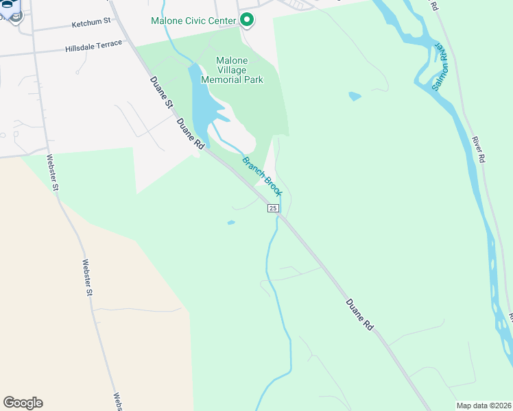 map of restaurants, bars, coffee shops, grocery stores, and more near 1549 County Route 25 in Malone