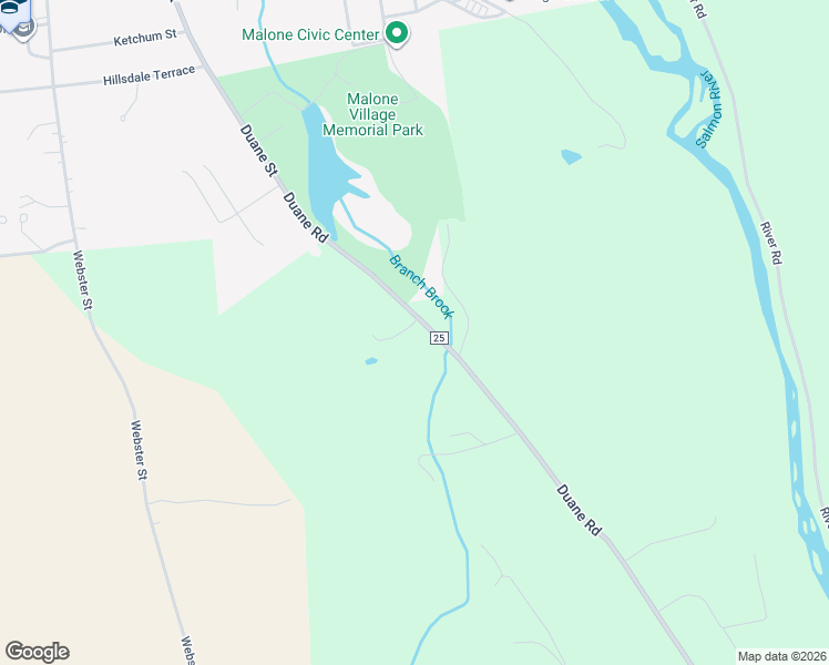 map of restaurants, bars, coffee shops, grocery stores, and more near 1549 County Route 25 in Malone