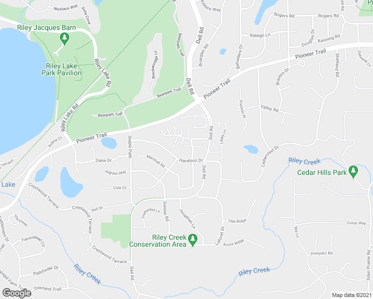 map of restaurants, bars, coffee shops, grocery stores, and more near 9434 Marshall Road in Eden Prairie