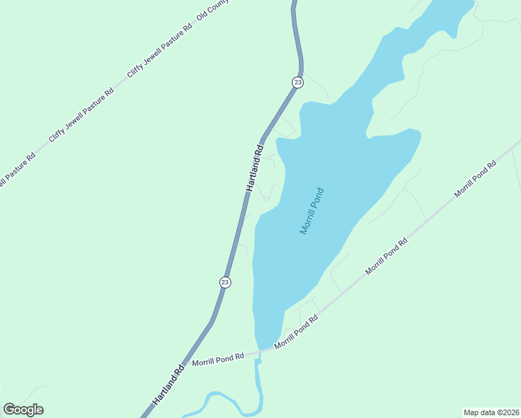 map of restaurants, bars, coffee shops, grocery stores, and more near 17 Sunshine Lane in Hartland