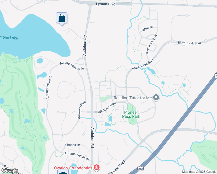 map of restaurants, bars, coffee shops, grocery stores, and more near 9520 Washington Boulevard in Chanhassen