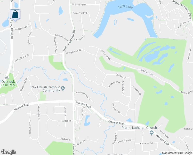 map of restaurants, bars, coffee shops, grocery stores, and more near 9484 Abbott Court in Eden Prairie
