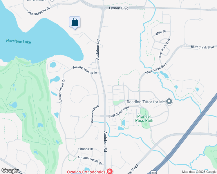 map of restaurants, bars, coffee shops, grocery stores, and more near 1944 Commonwealth Boulevard in Chanhassen