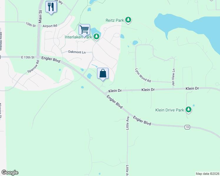 map of restaurants, bars, coffee shops, grocery stores, and more near 1507 Raymond Drive in Carver County