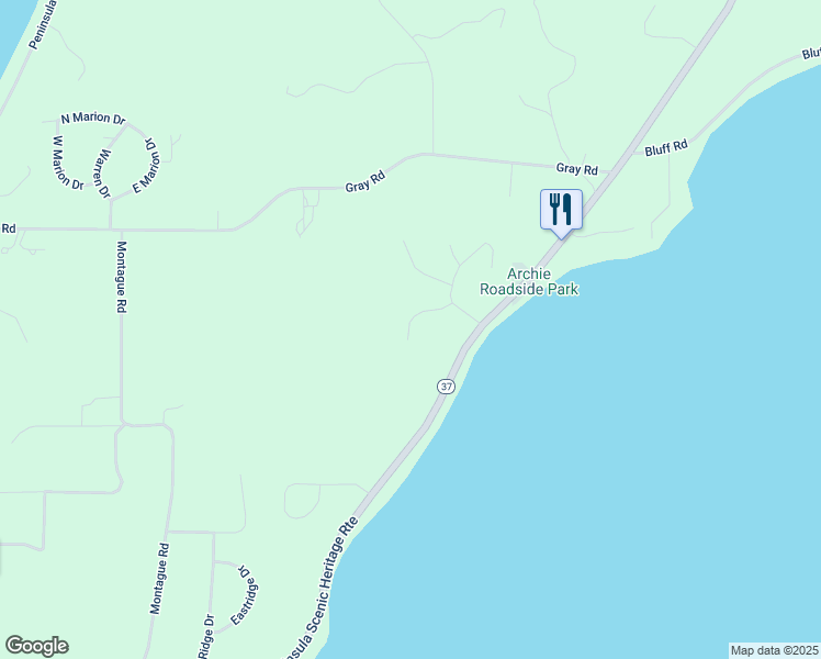 map of restaurants, bars, coffee shops, grocery stores, and more near 1798 Moonrise Court in Traverse City