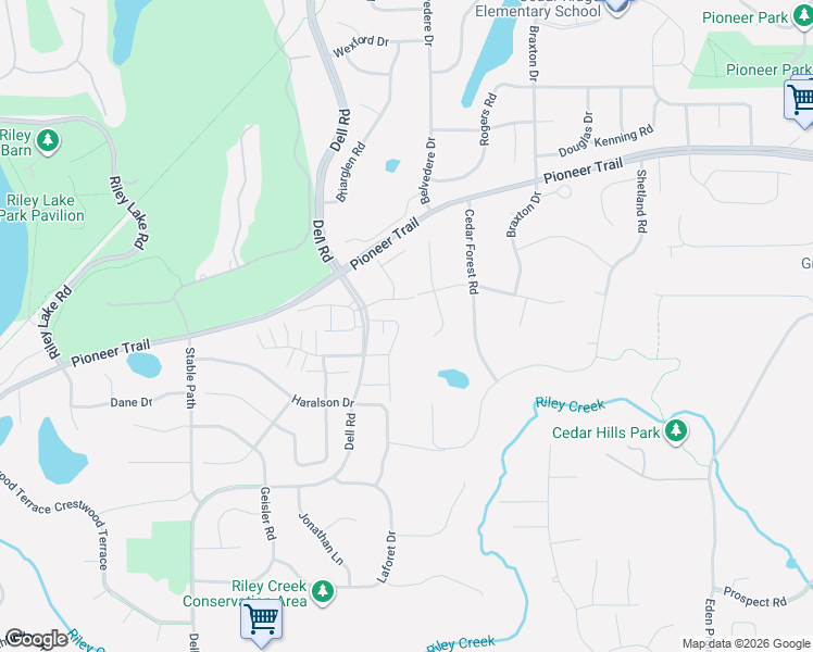 map of restaurants, bars, coffee shops, grocery stores, and more near 9380 Preston Place in Eden Prairie