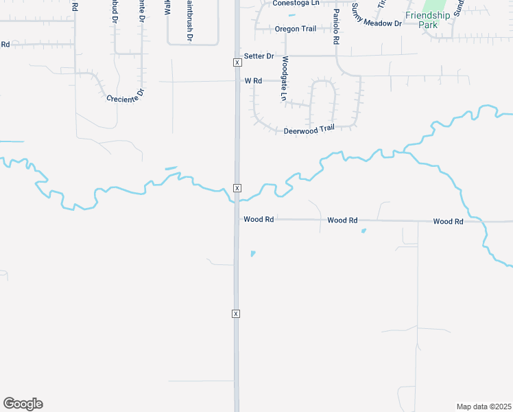 map of restaurants, bars, coffee shops, grocery stores, and more near 2142 Wood Road in Kronenwetter