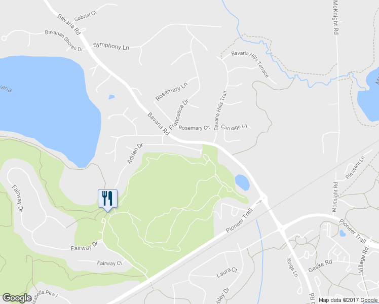 map of restaurants, bars, coffee shops, grocery stores, and more near 1155 Gallery Lane in Chaska