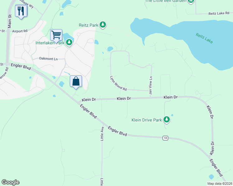 map of restaurants, bars, coffee shops, grocery stores, and more near 9350 Lynn Wood Road in Waconia