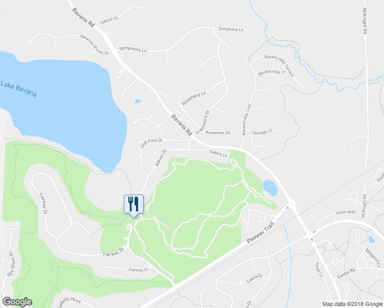 map of restaurants, bars, coffee shops, grocery stores, and more near 1199 Gallery Lane in Chaska