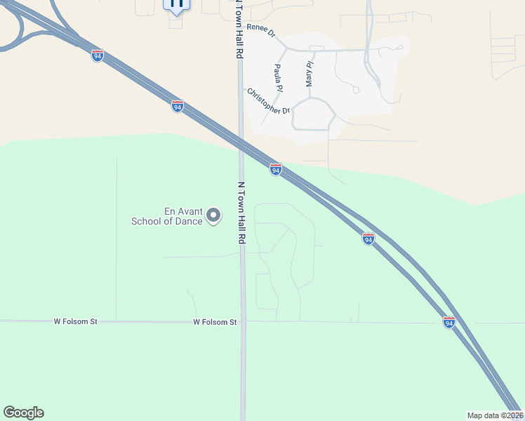 map of restaurants, bars, coffee shops, grocery stores, and more near 3510 North Town Hall Road in Eau Claire