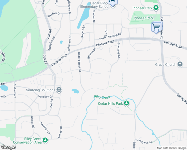 map of restaurants, bars, coffee shops, grocery stores, and more near 17015 Valley Road in Eden Prairie