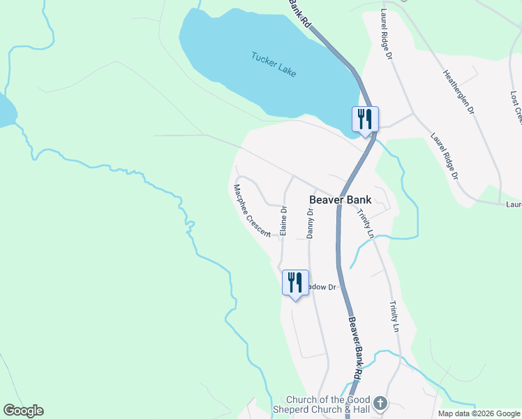 map of restaurants, bars, coffee shops, grocery stores, and more near 23 Macphee Crescent in Beaver Bank