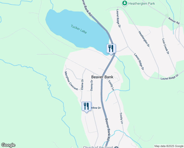 map of restaurants, bars, coffee shops, grocery stores, and more near 28 Barrett Road in Beaver Bank