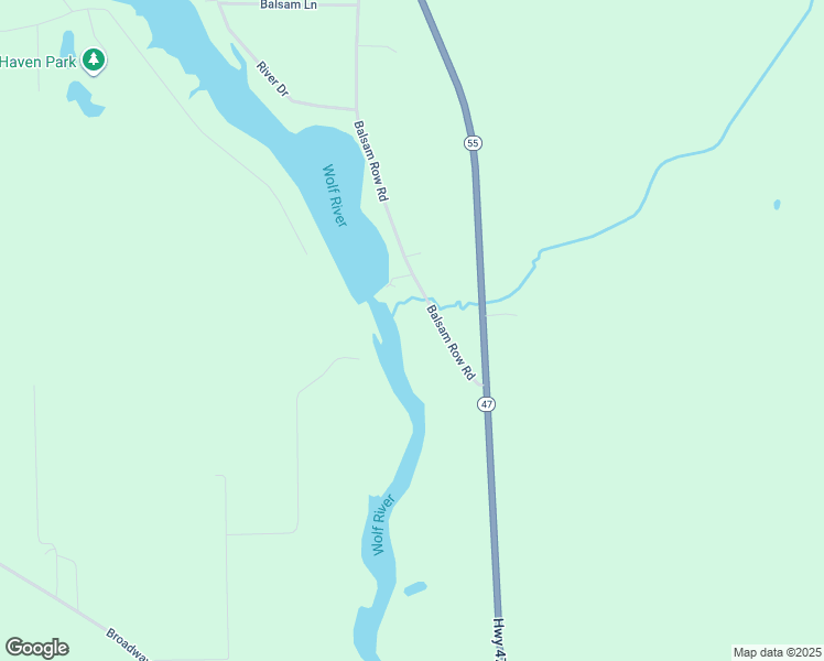 map of restaurants, bars, coffee shops, grocery stores, and more near N6763 Balsam Row Road in Shawano