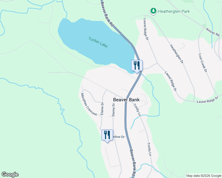 map of restaurants, bars, coffee shops, grocery stores, and more near 43 Beaver Bank Road in Beaver Bank