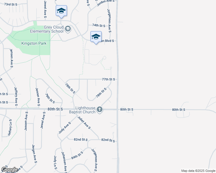 map of restaurants, bars, coffee shops, grocery stores, and more near 9885 78th Street South in Cottage Grove
