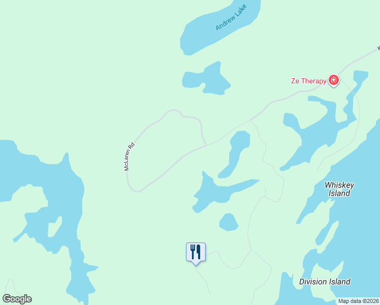 map of restaurants, bars, coffee shops, grocery stores, and more near McLaren Road in Tay Valley