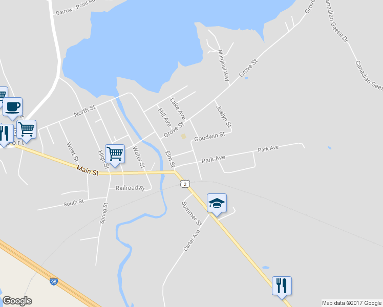 map of restaurants, bars, coffee shops, grocery stores, and more near 10 Rowe Street in Newport