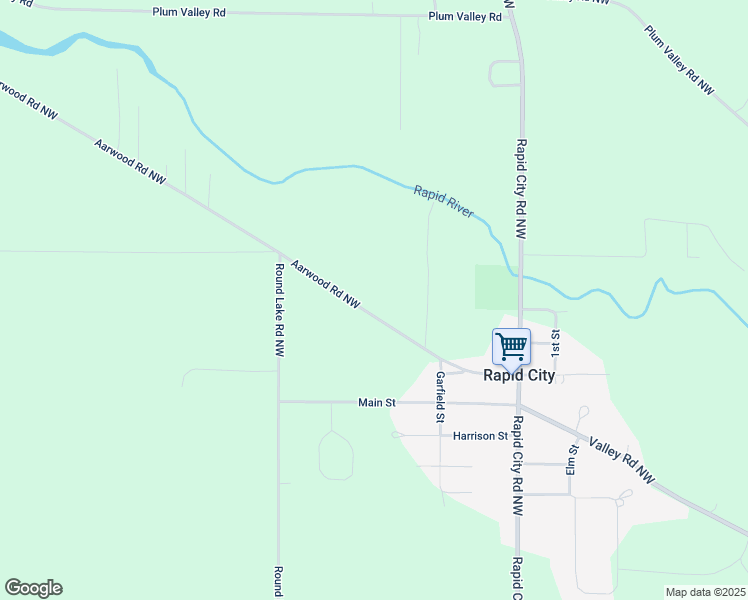 map of restaurants, bars, coffee shops, grocery stores, and more near 6032-6072 Aarwood Road Northwest in Rapid City