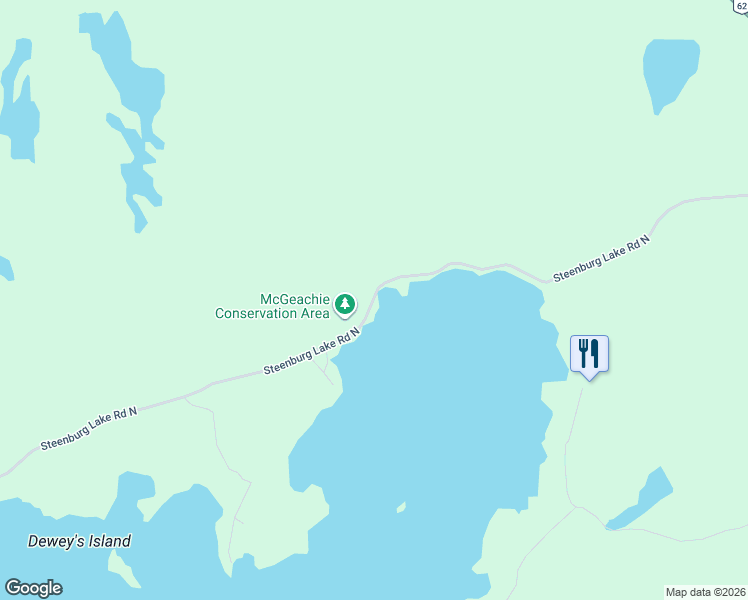 map of restaurants, bars, coffee shops, grocery stores, and more near 363 Steenburg Lake Road North in Gilmour