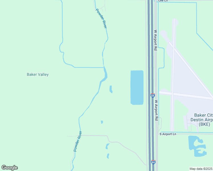 map of restaurants, bars, coffee shops, grocery stores, and more near 43898 Old Trail Road in Baker City