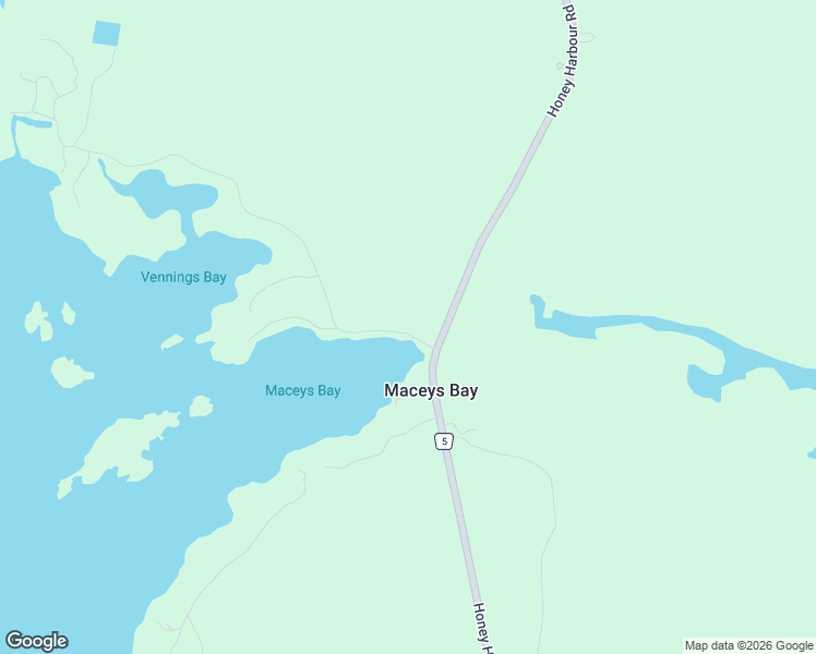 map of restaurants, bars, coffee shops, grocery stores, and more near 32 Macey Bay Road in Port Severn