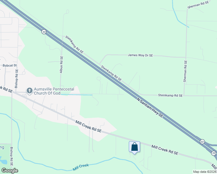 map of restaurants, bars, coffee shops, grocery stores, and more near 10655 Leverman Rd SE in Aumsville