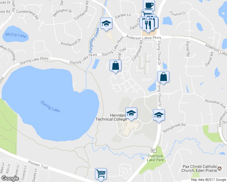 map of restaurants, bars, coffee shops, grocery stores, and more near 9104 Terra Verde Trail in Eden Prairie