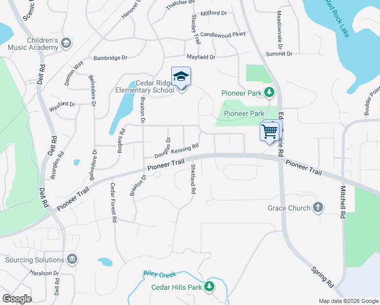 map of restaurants, bars, coffee shops, grocery stores, and more near 9101 Shetland Road in Eden Prairie