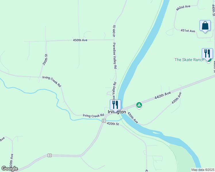 map of restaurants, bars, coffee shops, grocery stores, and more near N4411 410th Street in Menomonie
