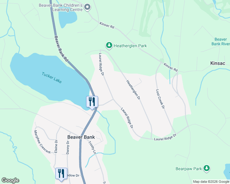 map of restaurants, bars, coffee shops, grocery stores, and more near 377 Laurel Ridge Drive in Beaver Bank