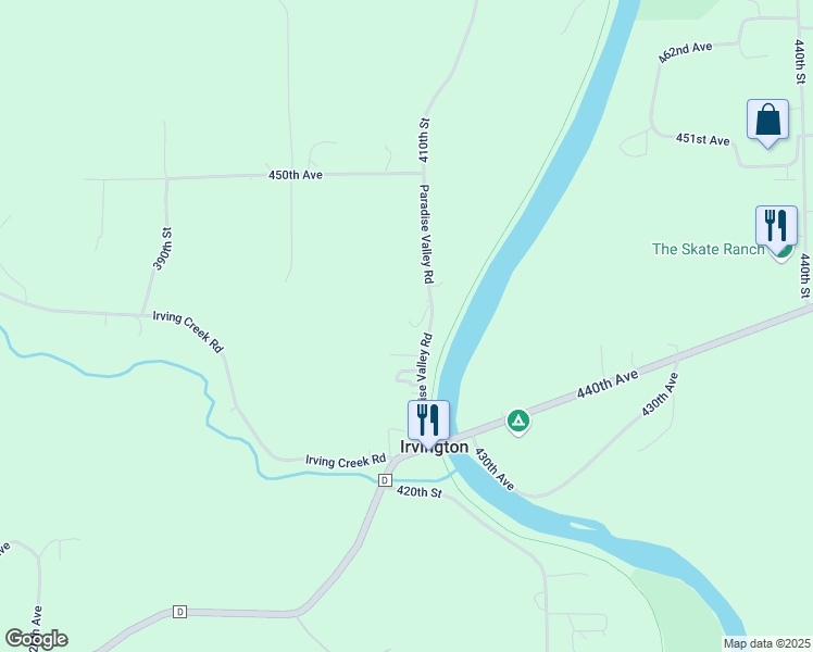 map of restaurants, bars, coffee shops, grocery stores, and more near N4411 410th Street in Menomonie