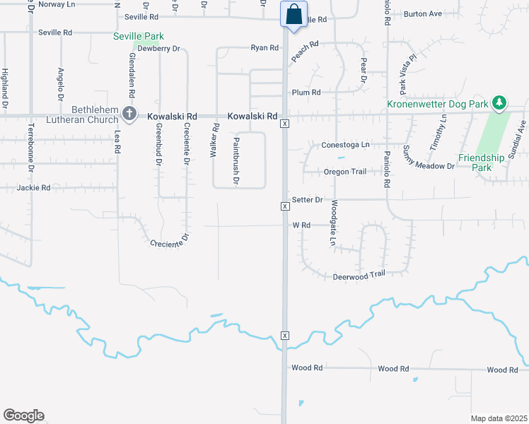map of restaurants, bars, coffee shops, grocery stores, and more near 2092 West Road in Mosinee