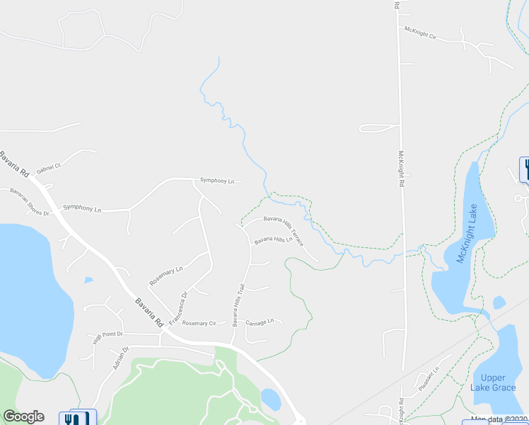 map of restaurants, bars, coffee shops, grocery stores, and more near 978 Bavaria Hills Terrace in Chaska