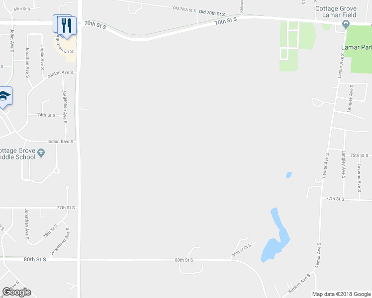 map of restaurants, bars, coffee shops, grocery stores, and more near in Cottage Grove