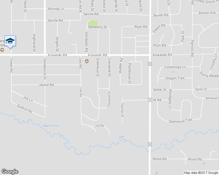 map of restaurants, bars, coffee shops, grocery stores, and more near 1970 Creciente Drive in Kronenwetter