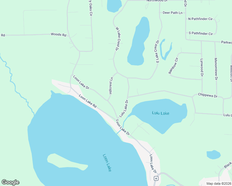 map of restaurants, bars, coffee shops, grocery stores, and more near N6986 Hillcrest Lane in Shawano
