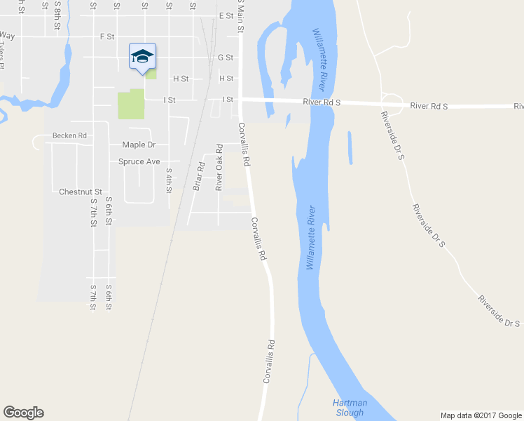 map of restaurants, bars, coffee shops, grocery stores, and more near 6410 Corvallis Road in Independence