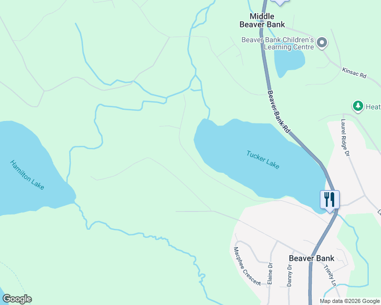 map of restaurants, bars, coffee shops, grocery stores, and more near 228 Tucker Lake Road in Beaver Bank