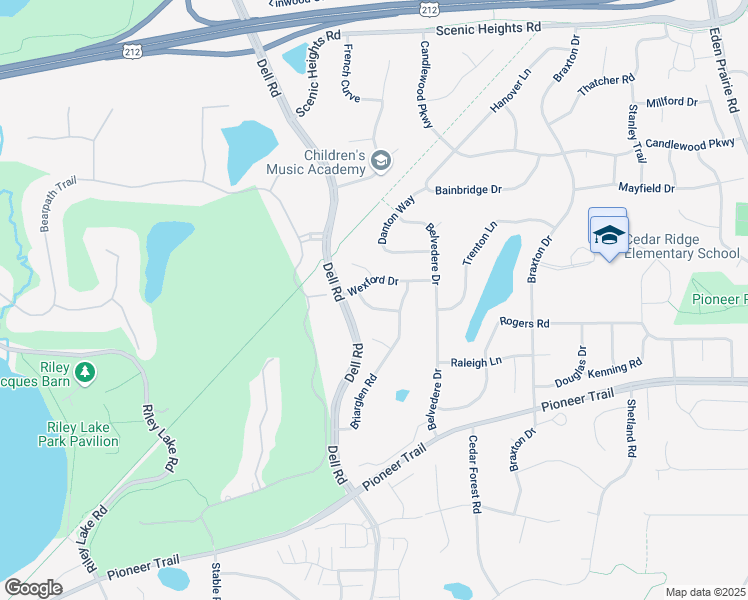 map of restaurants, bars, coffee shops, grocery stores, and more near 17469 Kildare Way in Eden Prairie