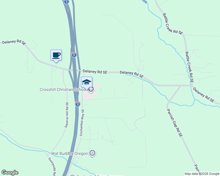 map of restaurants, bars, coffee shops, grocery stores, and more near 7925 Zion Court Southeast in Turner