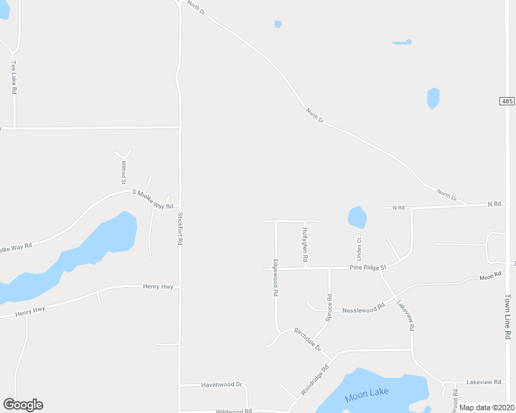 map of restaurants, bars, coffee shops, grocery stores, and more near Mielke Way in Oscoda County
