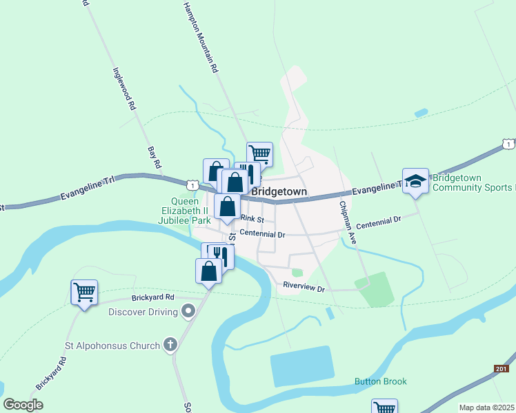 map of restaurants, bars, coffee shops, grocery stores, and more near 8 Freeman Street in Bridgetown