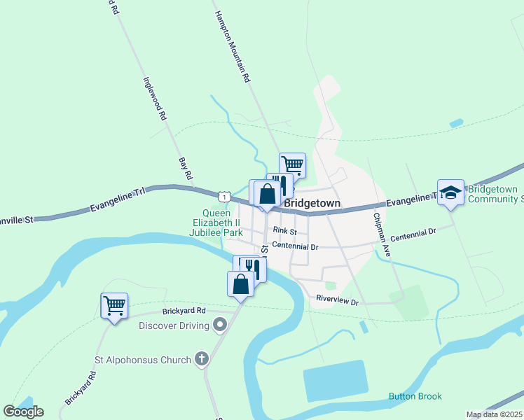 map of restaurants, bars, coffee shops, grocery stores, and more near 3 Queen Street in Bridgetown
