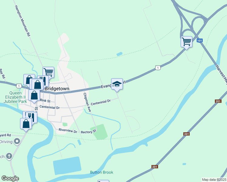 map of restaurants, bars, coffee shops, grocery stores, and more near 9 Faye Rd in Bridgetown